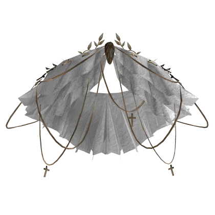 White Ornate Royal Veil