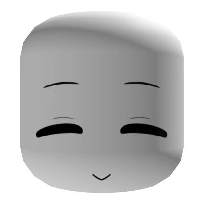 Closed Eyes Cute Kawaii Soft Anime Face Mask