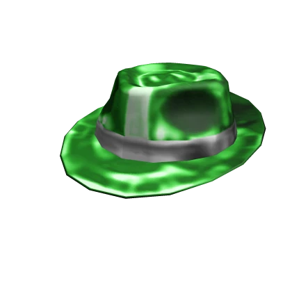 Green Crystaline Fedora