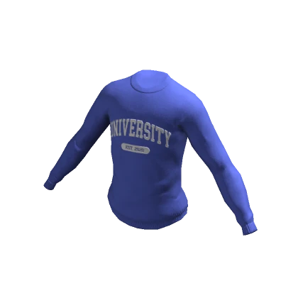 Blue University Sweater