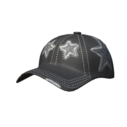 Y2K Distressed Star Cap