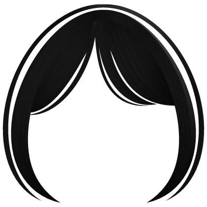 ♡ ┊ cozy wispy swept bangs in black