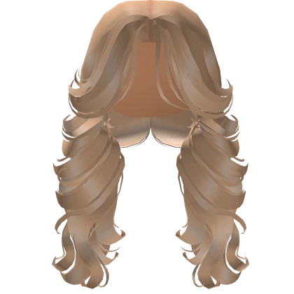 ☆ Voluminous Middle Part Blonde