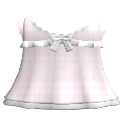 cute plaid babydoll dress pink 3.0