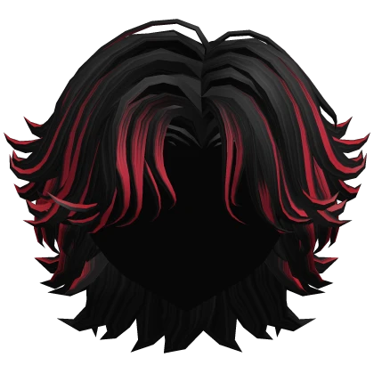 Black & Red Handsome Wolfcut