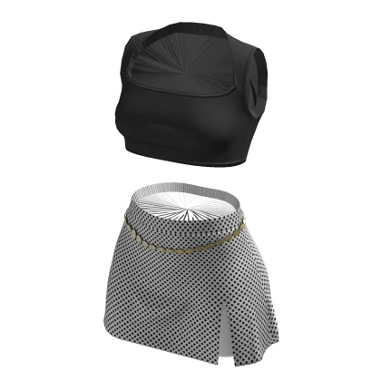 ☆ chic kpop black & white outfit (Come Over)