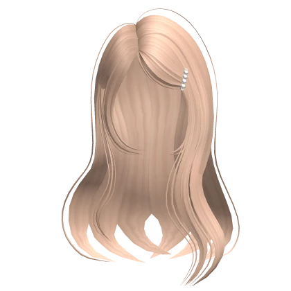 Soft Girl Long Straight Hair w/ Side Clip Blonde