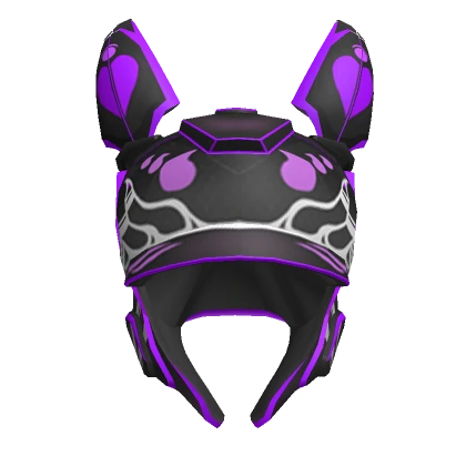 Cyber Bunny 🐰 Helmet Black & Purple