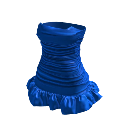 Deep Blue Sweet Bloom Dress