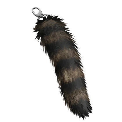 Raccoon Tail Keychain 