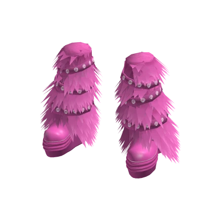 Pink Fur Boots