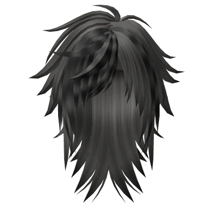 Messy Spiky Scene Emo Gyaru Hair (Grey - Black)