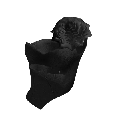 Flower Strap Corset Black