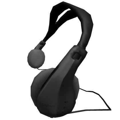 ardor* - 2000's plastic headphones (black)