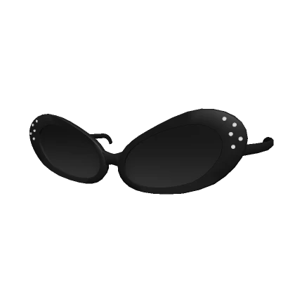 Y2K Cat Eye Sunglasses (Black)