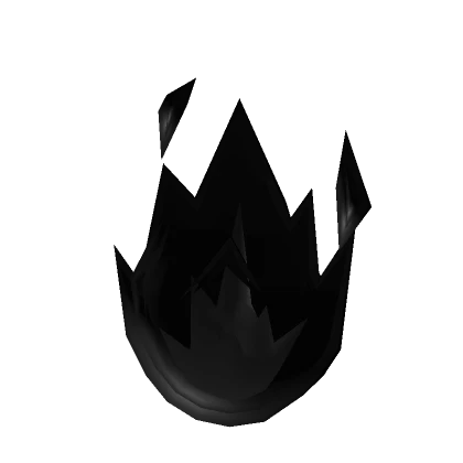 Cartoony Black Flaming Forehead