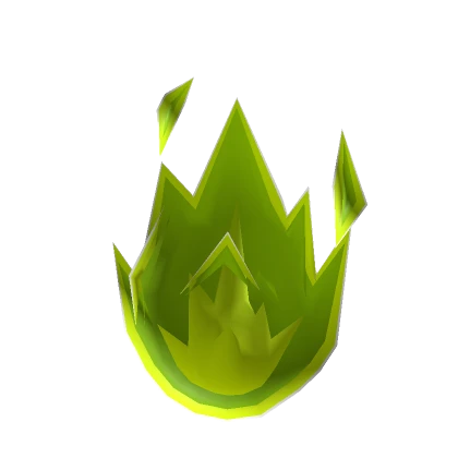 Cartoony Green Flaming Forehead