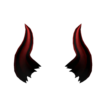 Red Neon Outline Horns