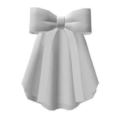 White Bow Hair Tie