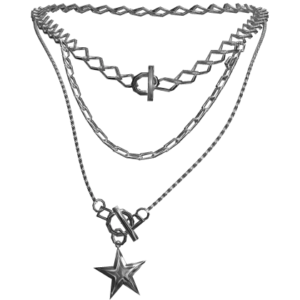 silver star necklaces
