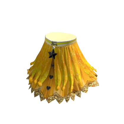 Frilly Layered Skirt Yellow