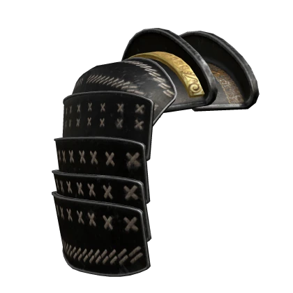 Samurai Right Pauldron - Black