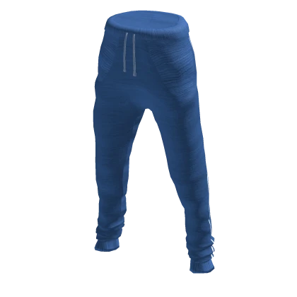 Casual Joggers Blue w/ White Stripe