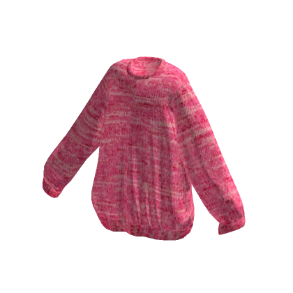 Pink Fleece Oversized Cozy Sweater