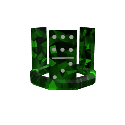 Green Sparkle Time Domino Crown