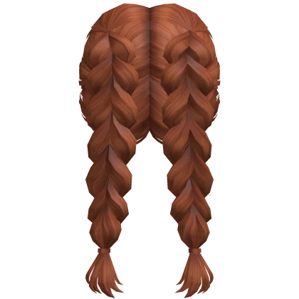Soft Double Heart Braids (Ginger)