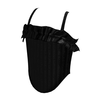 Mime Striped Corset in Black