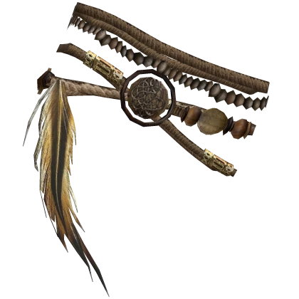 [L] 3.0 Ancient Bead Feather Amulet Armlet