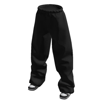 Black Sweatpants with Sneakers