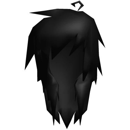 Low Poly Scene Hair (black)
