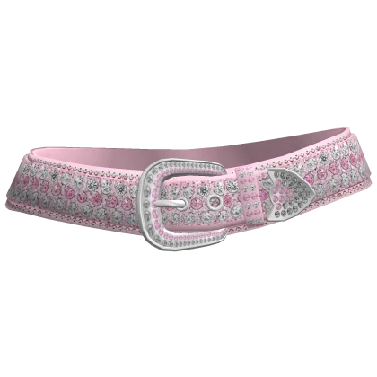 [Blush Fashion] Y2K Pink Rhinesstone Belt