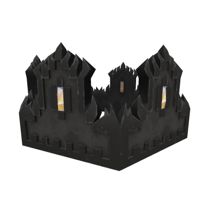 Thorned Black Grunge 8-Bit Crown [ADD-ON]