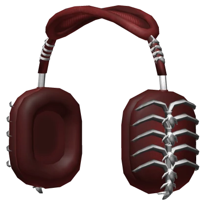 Y2K Christmas Headphones w/ Chrome Spine