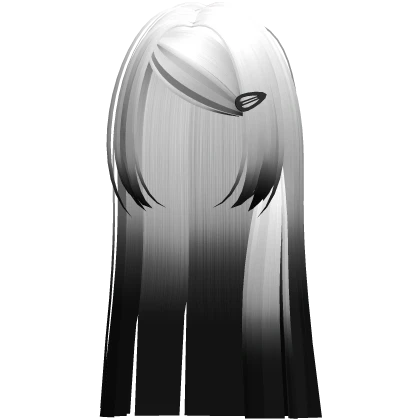 🤍 long protagonist swept scene hair white black