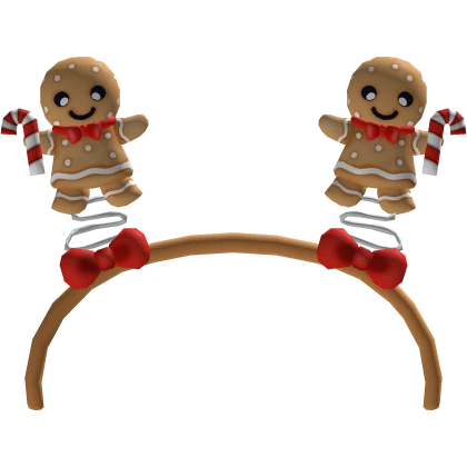 Cute Christmas Preppy Trendy Gingerbread Headband