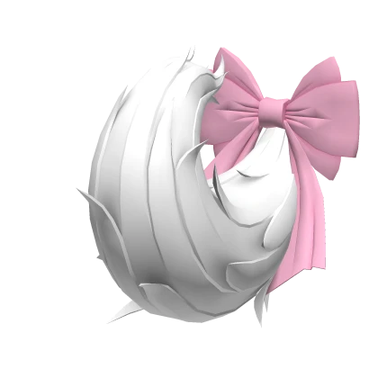 Cute Fluffy White Anime Cat / Kitsune Tail w/ Bow
