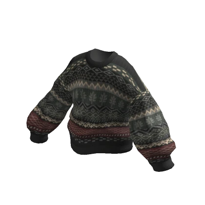 Oversized Knitted Granpa Sweater Grey