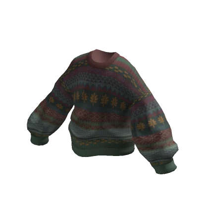 Oversized Knitted Granpa Sweater Hippie