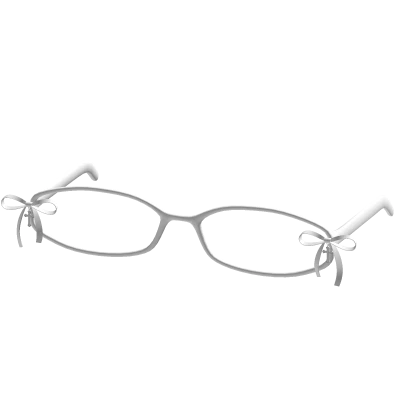 ♡ white gothic bow cross glasses