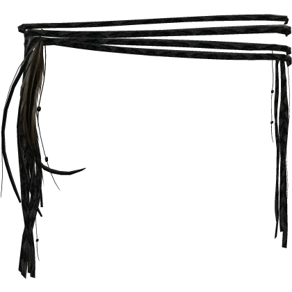 3.0 Feather Antique Black Waist Ropes