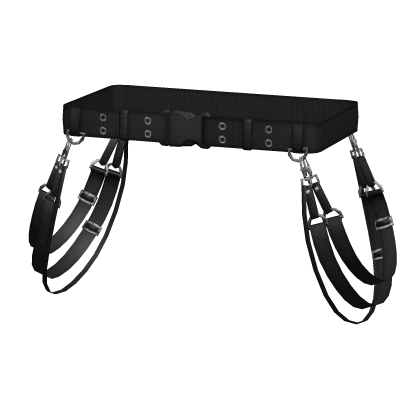 Black Techwear Belt w/ Suspenders 1.0