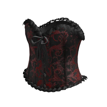 Goth Corset Red & Black