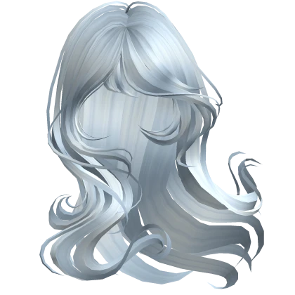 ♡ Windy Flowing Celestial Hair in Pastel Blue
