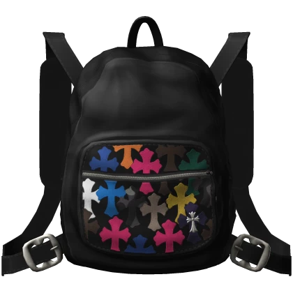 (1.0) Chrome Hearts Leather Backpack