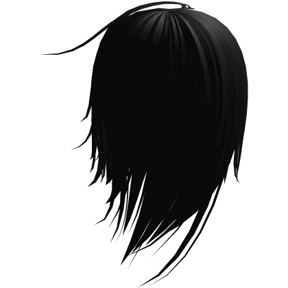 black dark fantasy windy long hair