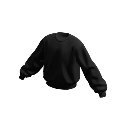 Y2K Baggy Black Sweatshirt
